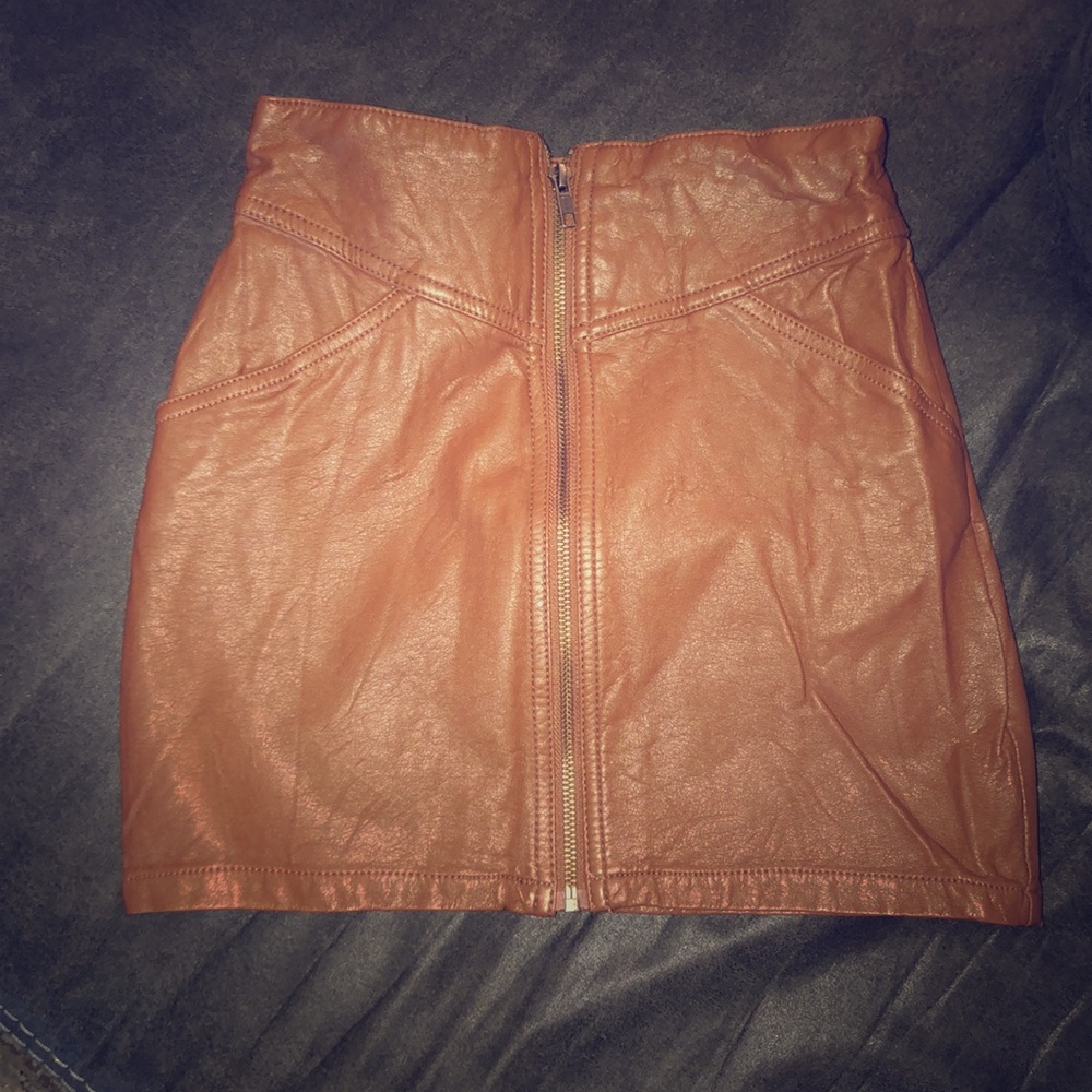 Vegan Leather h&m skirt